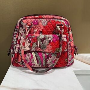 Vera Bradley Turn lock Satchel retired Bohemian Bloom floral pattern